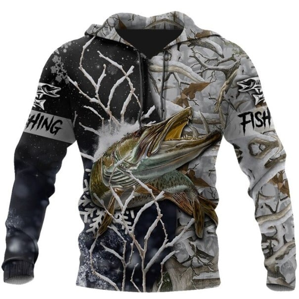 Heren sweatshirt met vissenprint F85 L 1