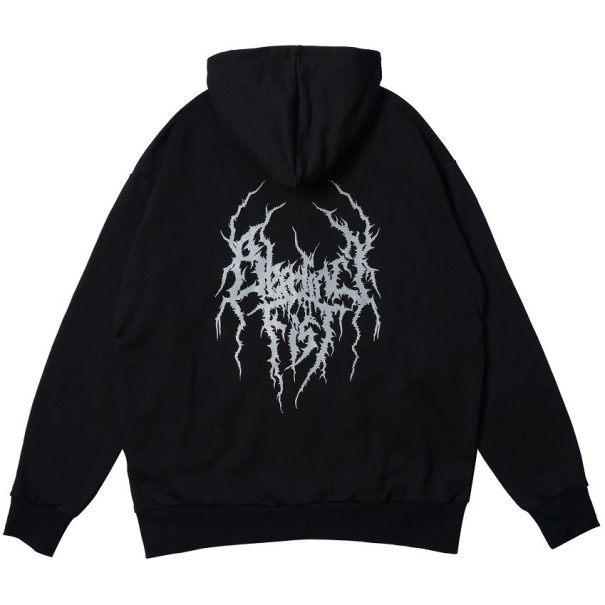 Heren sweatshirt met vlammen
