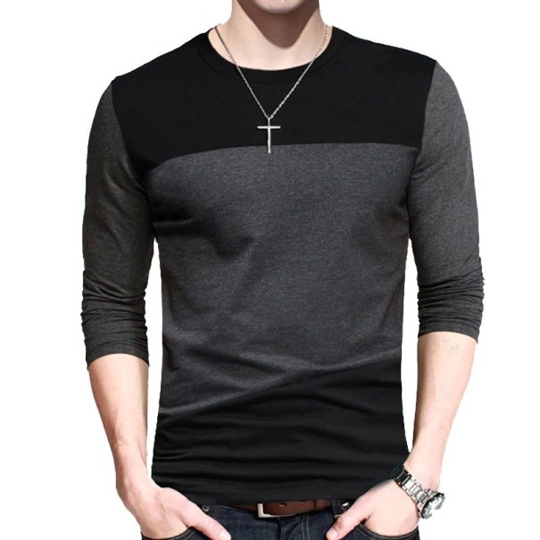 Heren T-shirt met lange mouwen T2157 L 1