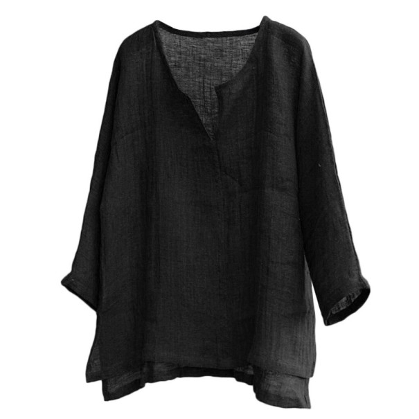 Heren T-shirt met lange mouwen T2191 grijs S