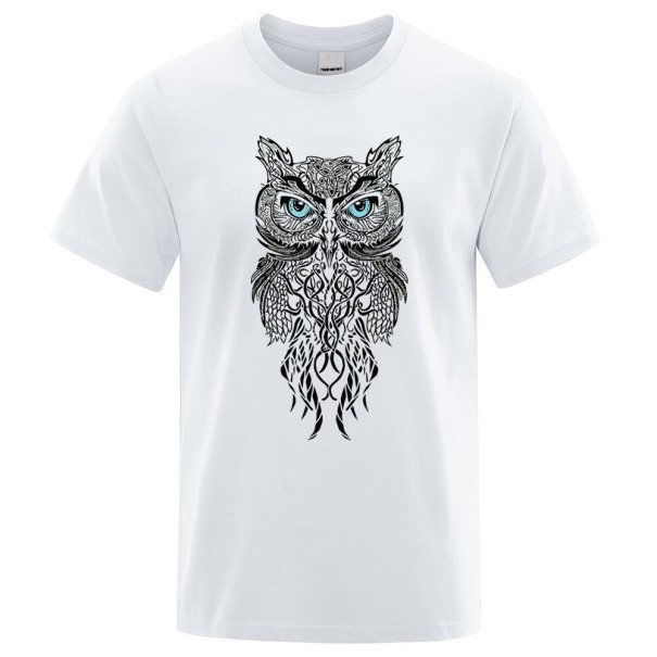 Heren T-shirt met uil T2164