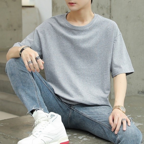 Heren T-shirt T2162 lichtgrijs M