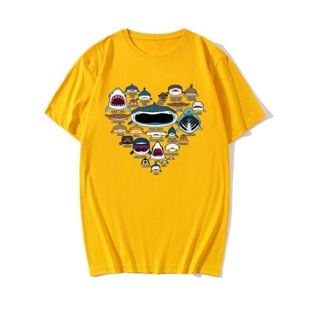 Heren T-shirt T2169 geel XS