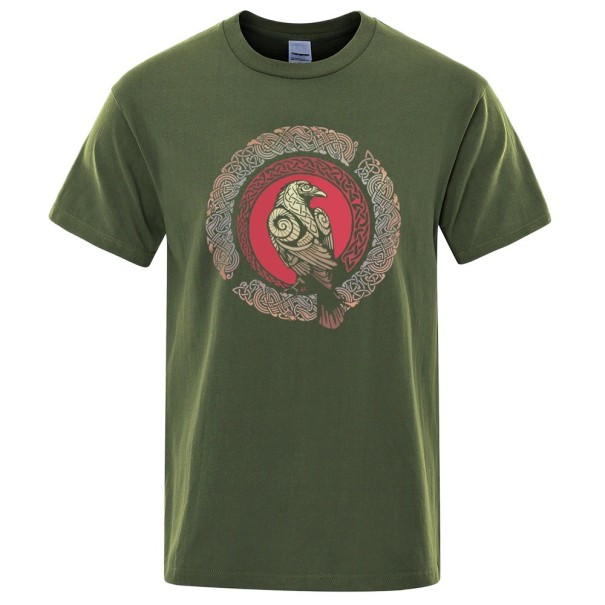 Heren T-shirt T2184 legergroen XL