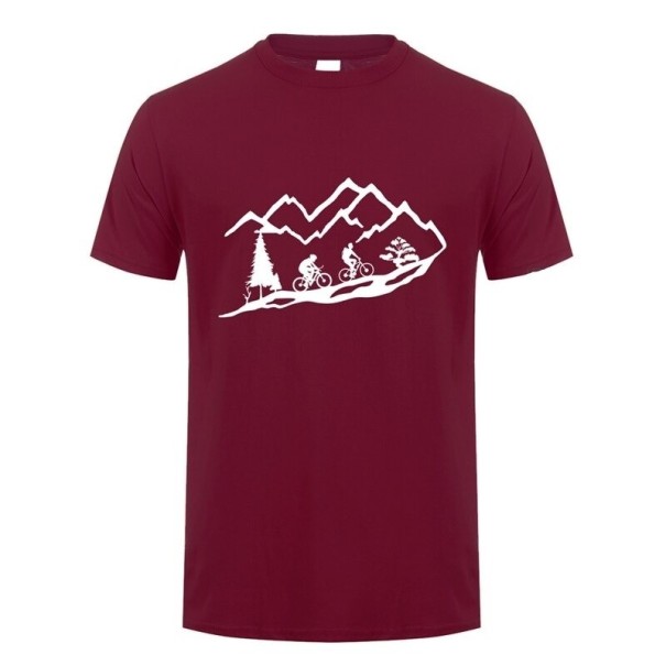 Heren T-shirt T2240 bordeaux XL