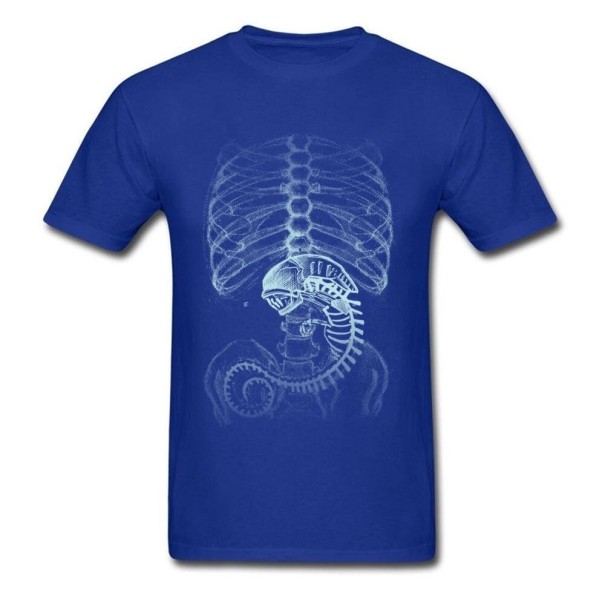 Heren T-shirt T2316 blauw XS