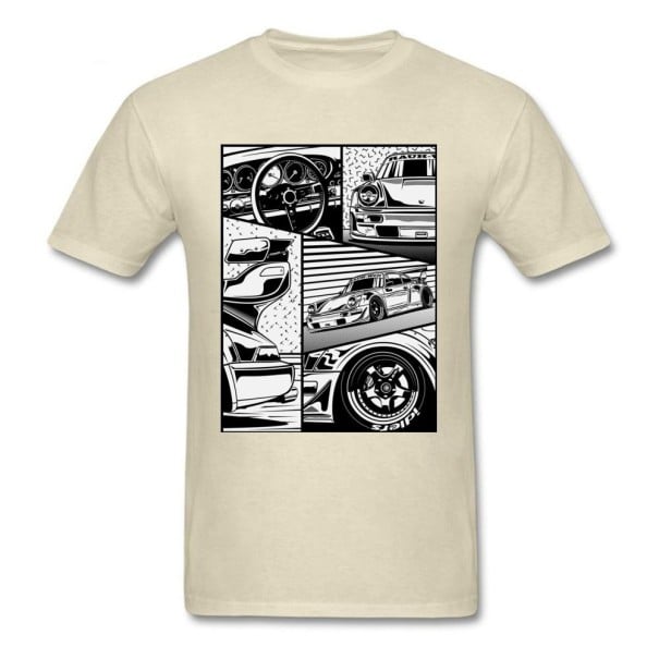 Heren T-shirt T2329 crème XXL