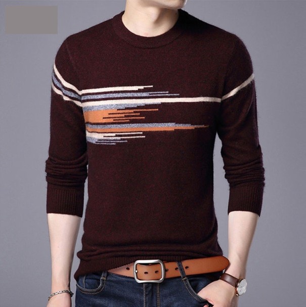 Heren T-shirt van wol J1533
