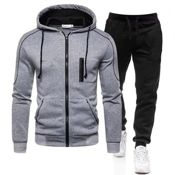 Heren trainingspak F11 grijs S