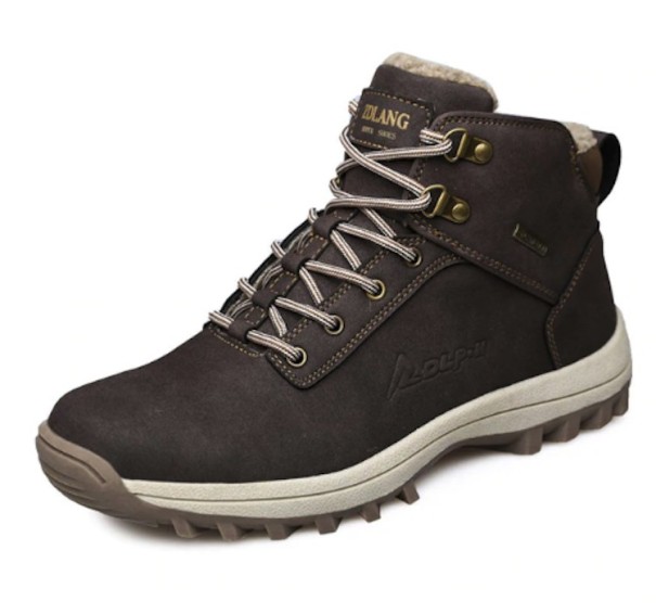 Heren winter enkellaarsjes Fred J1542 bruin 42
