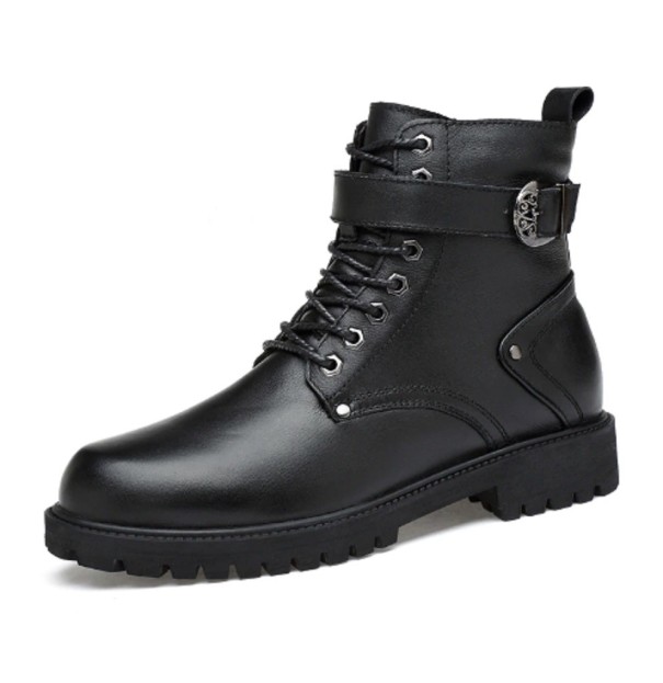 Heren winter enkellaarsjes met gesp 43