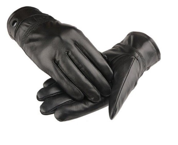 Heren winterhandschoenen van echt leer