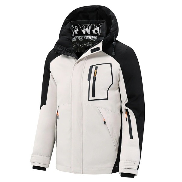 Heren winterjas F1065 wit XXL