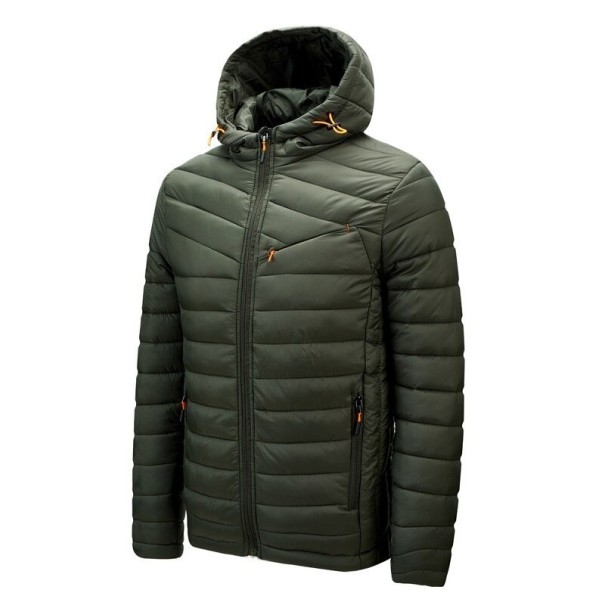 Heren winterjas F1139 legergroen S