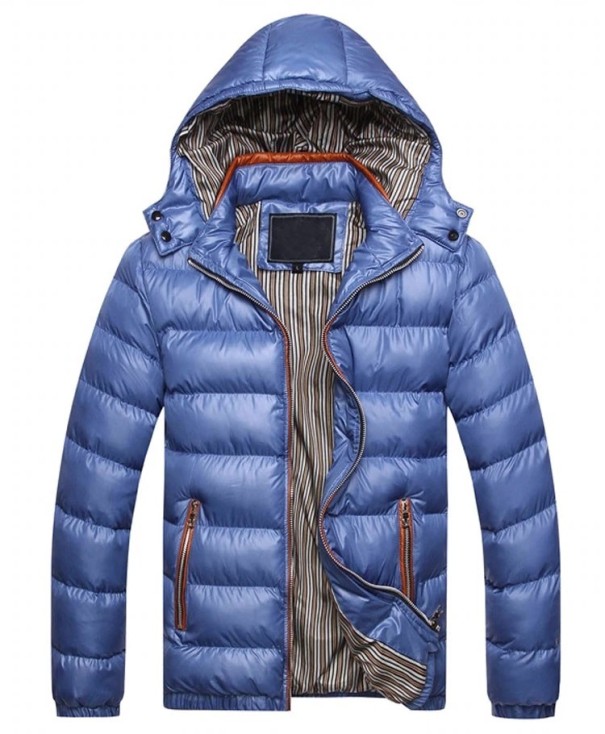 Heren winterjas J2626 blauw M