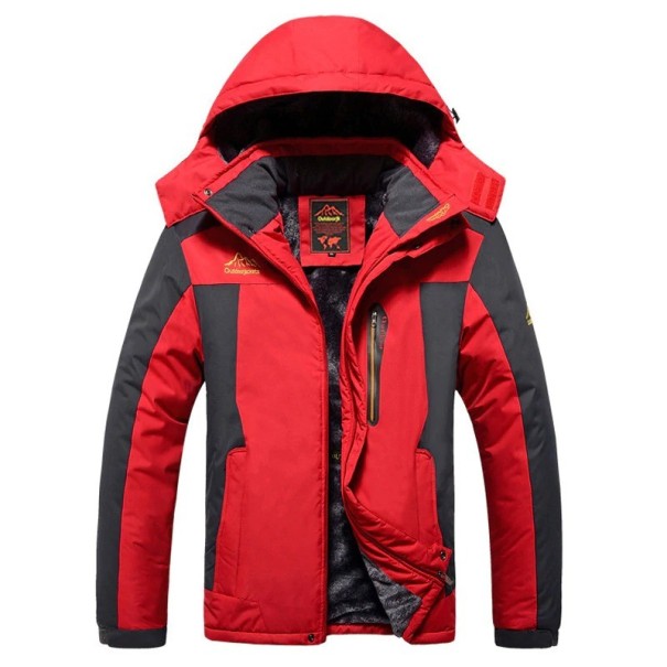 Heren winterjas S57 rood M