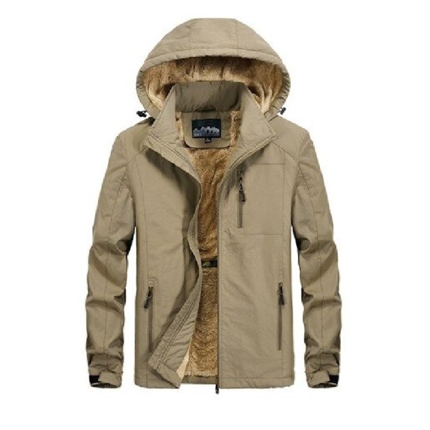 Heren winterjas S76 kaki M