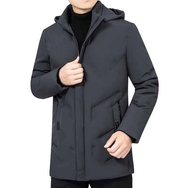 Heren winterjas S84 grijs XS