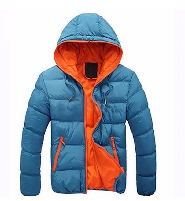 Heren winterjas Santos J953 lichtblauw L
