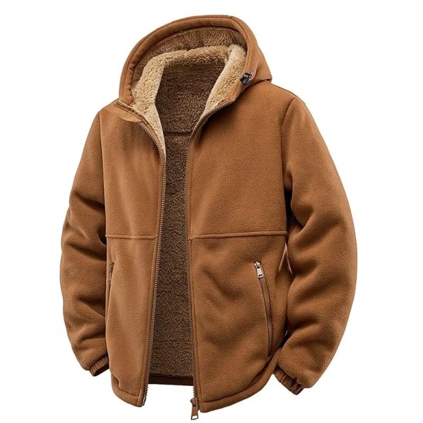 Heren winterjas Winddicht ontwerp Ritssluiting Praktische zakken Capuchon Kasjmier voering Comfortabel warm dragen voor de winterperiode 1