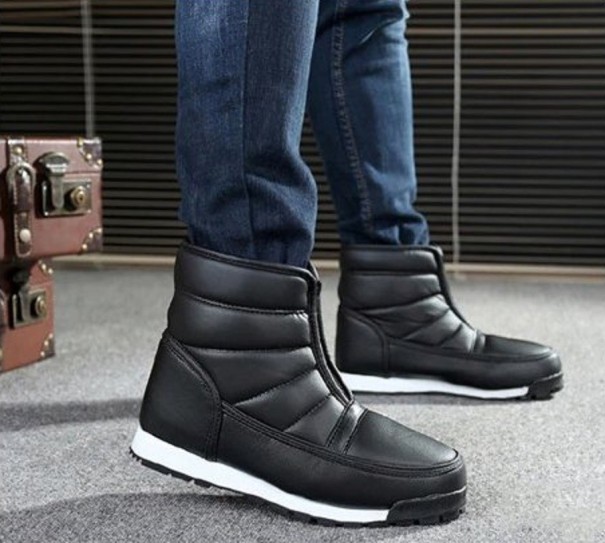 Heren winterlaarzen met bont J1539