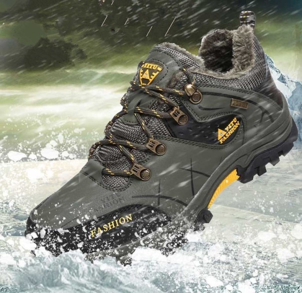 Heren winterlaarzen met bont J2208