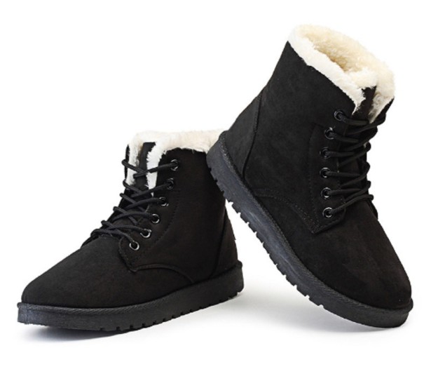 Heren winterlaarzen met bont J2685
