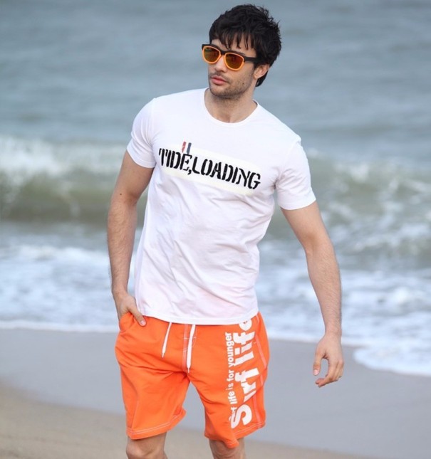 Heren zomershorts - Oranje