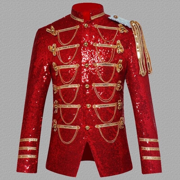 Herenblazer met kraag A2650 rood XS