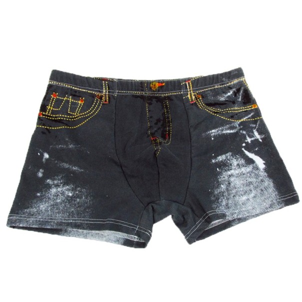 Herenboxershorts in denimdesign
