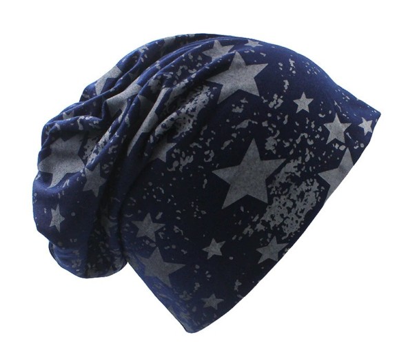 Herenhoed met sterren J2929 blauw
