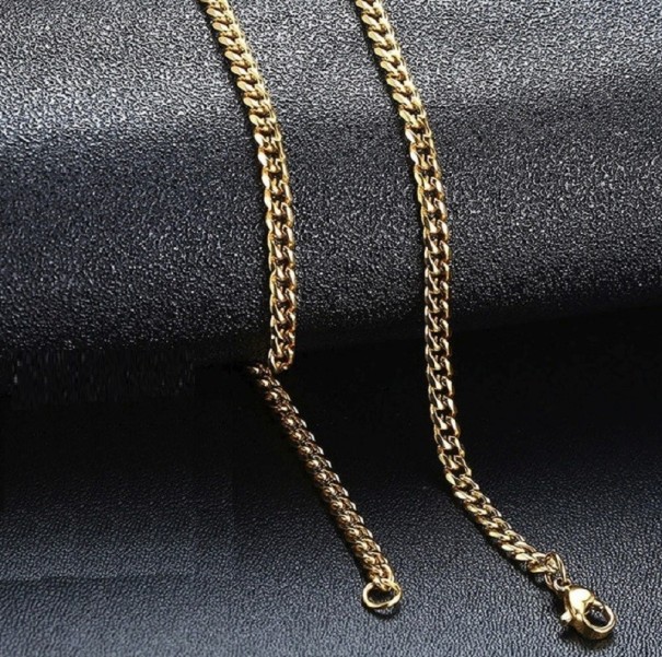 Herenketting D116 goud 50 cm 7 mm