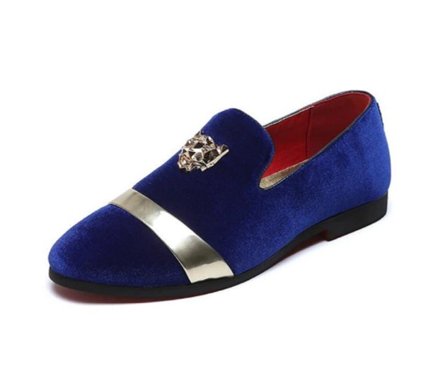 Herenmocassins met zilveren band J2155