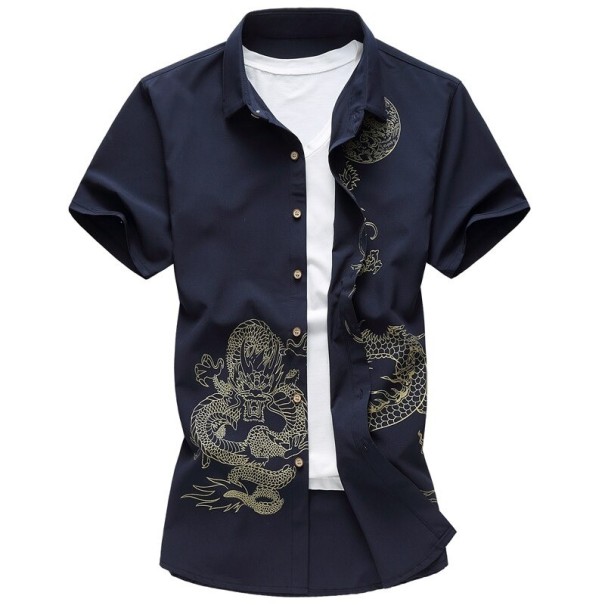 Herenoverhemd A3090 donkerblauw XXL 2