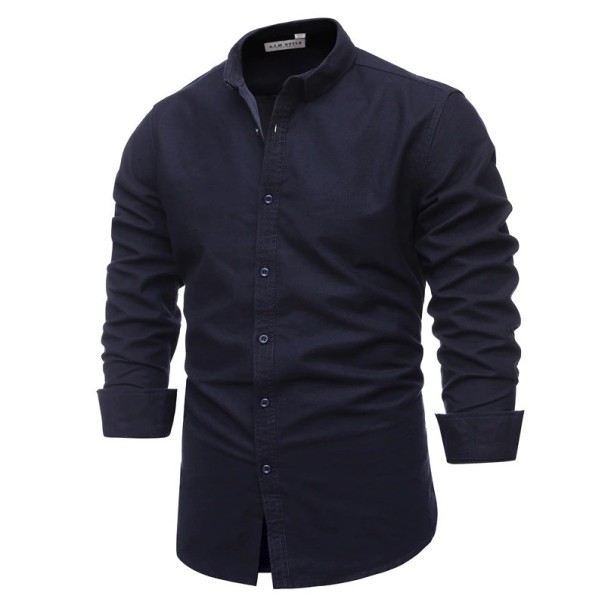 Herenoverhemd F454 donkerblauw S