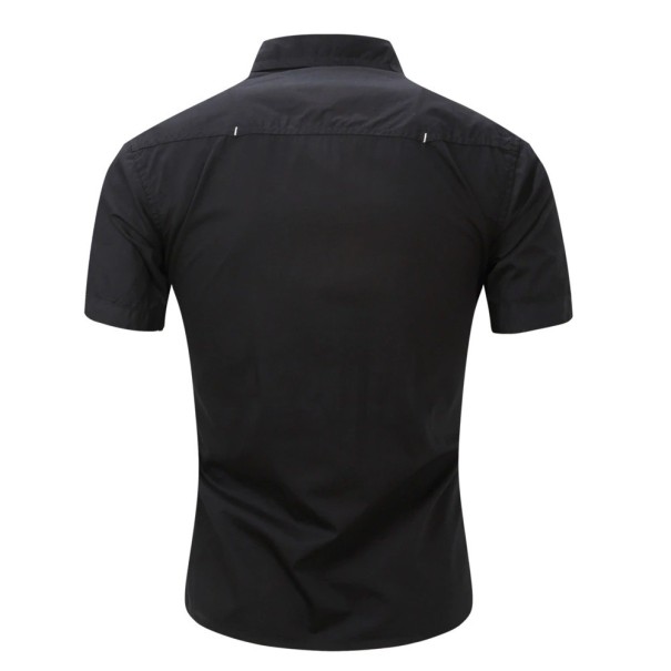 Herenoverhemd met korte mouwen F478