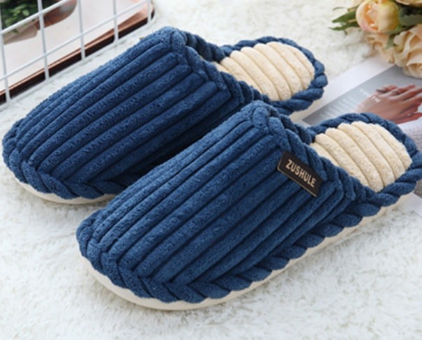 Herenpantoffels donkerblauw 42