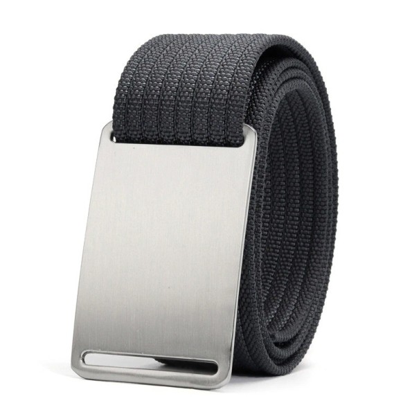 Herenriem L366 donkergrijs 130 cm