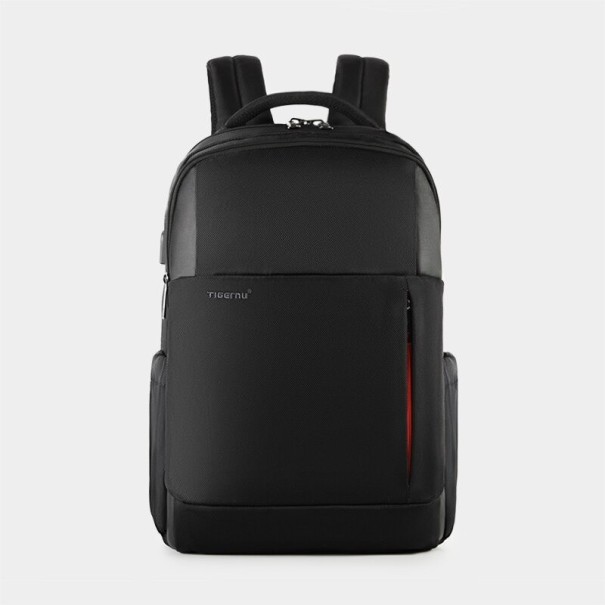 Herenrugzak met USB E989 zwart