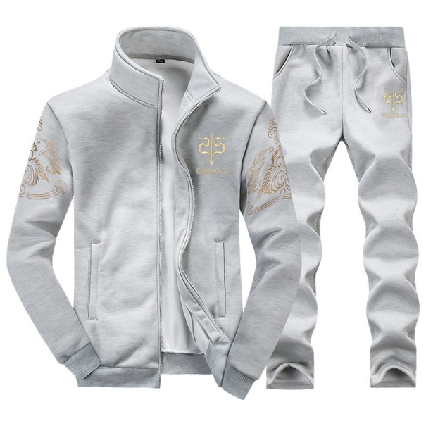 Herenset - Sweatshirt en broek J2231 grijs XS