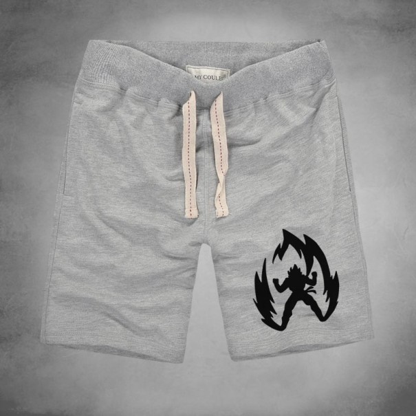 Herenshorts met A6-print lichtgrijs XS