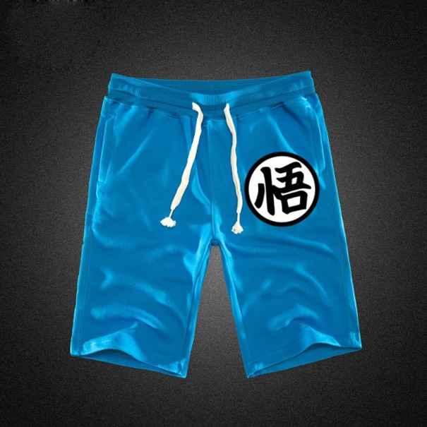 Herenshorts met Chinees karakter blauw L