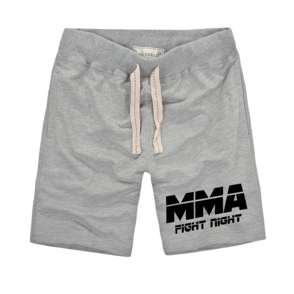 Herenshorts met MMA-print grijs XXS