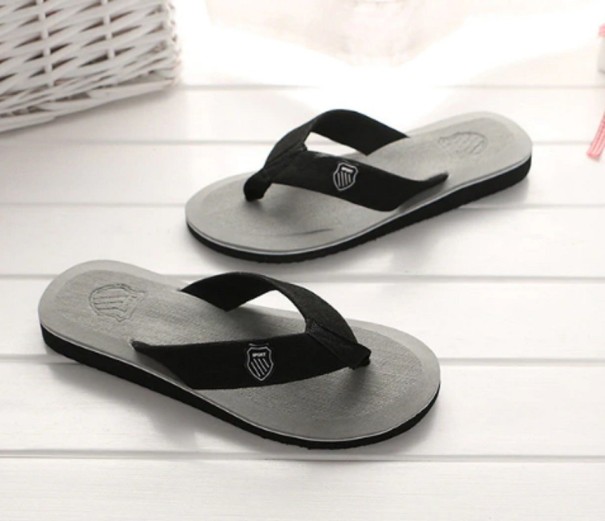 Herenslippers Sam grijs 45