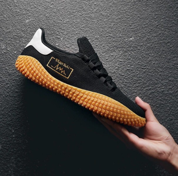 Herensneakers met rubberen zool J2192 zwart 41