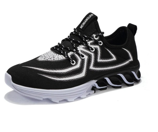 Herensneakers met spin J2679 zwart-wit 45