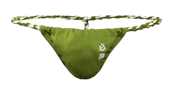 Herenstring legergroen S