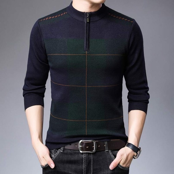 Herentrui met rits F205 donkerblauw L