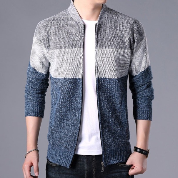 Herentrui met rits S64 blauw L