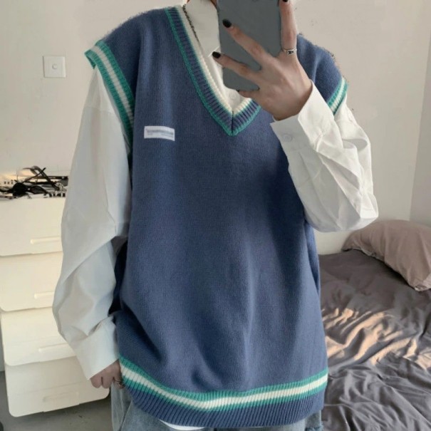 Herenvest blauw XXL
